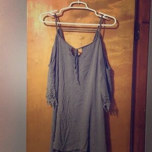 Charlotte Russe olive green dress/long shirt